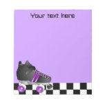 Roller Derby Skate Purple and Black Notepad