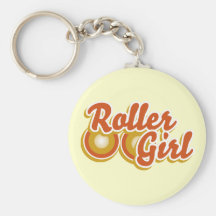Roller Girl in the Derby Key Chain