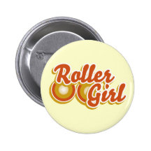 Roller Girl in the Derby Pins