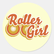 Roller Girl in the Derby Stickers