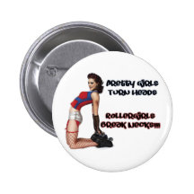 Roller Girls Break Necks Pin