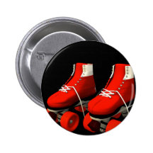 Rollerskates Pinback Buttons