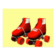 Rollerskates Post Card