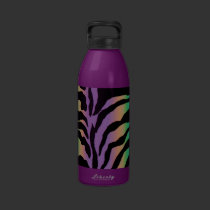 Rolling in Rainbows ~ Psychedelic Tiger Skins water bottles