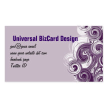 Rolling Purple Business Card Template