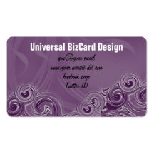 Rolling Purple Business Card Templates