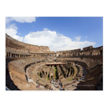 Roman Coliseum, fish eye view Postcard