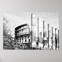 Roman Coliseum on Canvas Print