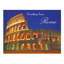 Roman Coliseum Post Card