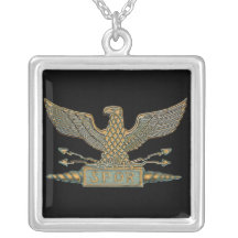 Roman Eagle Copper Pendant