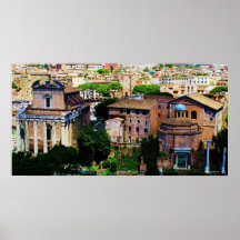 Roman Forum View Poster