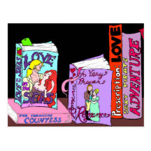 Romance Novel Postcard