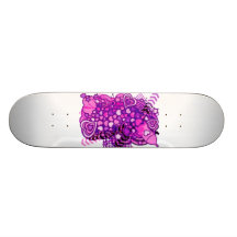 Romance_On_A_Rocket Skateboard Deck