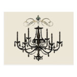 Romance with a Chandelier ~ Postcard Love Pink