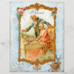 Romantic Couple French Vintage Style Personalised Flyer
