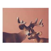 Romantic Deer Postcard