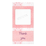 Romantic heart design custom photo card