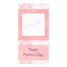 Romantic heart design photo greeting card