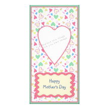 Romantic heart design picture card
