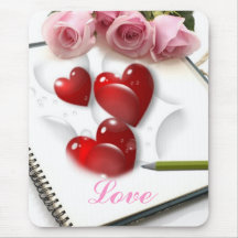 Romantic Love Mouse Pad