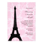 Romantic Paris Bridal Shower Custom Invitation