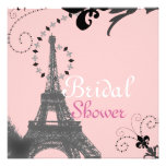 Romantic Paris Vintage Bridal Shower Invitation