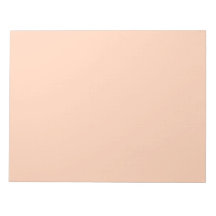 Romantic Peach Cream Orange Notepad
