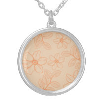 Romantic spring garden floral magnolia blossoms necklaces