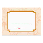 Romantic spring garden floral wedding seating card business card template