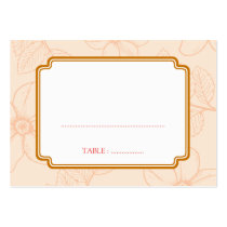 Romantic spring garden floral wedding seating card business cards