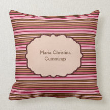 Romantic Stripes Pillow