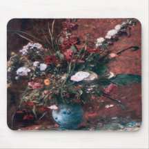 Romantic Vintage Flower Arrangement Mousepad