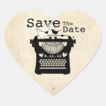 Romantic Vintage Typewriter STD Sticker