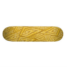 Romboidal amarillo. Skateboard