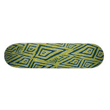 Romboidal verde. Skateboard