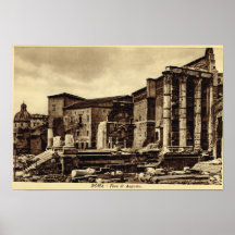 Rome Forum of Augustus Poster