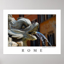 Rome Fountain Poster