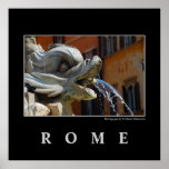 Rome Fountain Square Poster