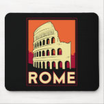 rome italy coliseum europe vintage retro travel mousepads