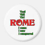 Rome Italy Veni Vidi Vici Refrigerator Magnets