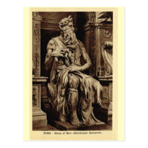 Rome, Moses, by Michelangelo Post Card