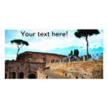 Rome ruins personalized photo card