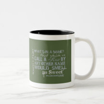 Romeo & Juliet Name Quote Coffee Mug