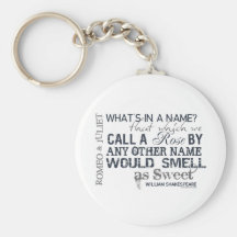 Romeo & Juliet Name Quote Keychains