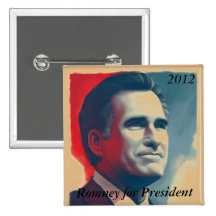 Romney for President Pinback Buttons