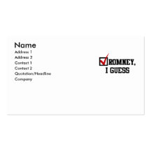 Romney, I guess Business Cards