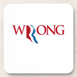 Romney is Wrong Drink Coasters