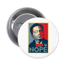 Romney NOPE !!! Pinback Button