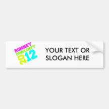 ROMNEY PAWLENTY VP NEON COLLEGIATE.png Bumper Sticker