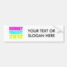 ROMNEY PAWLENTY VP NEON IMPACT.png Bumper Sticker